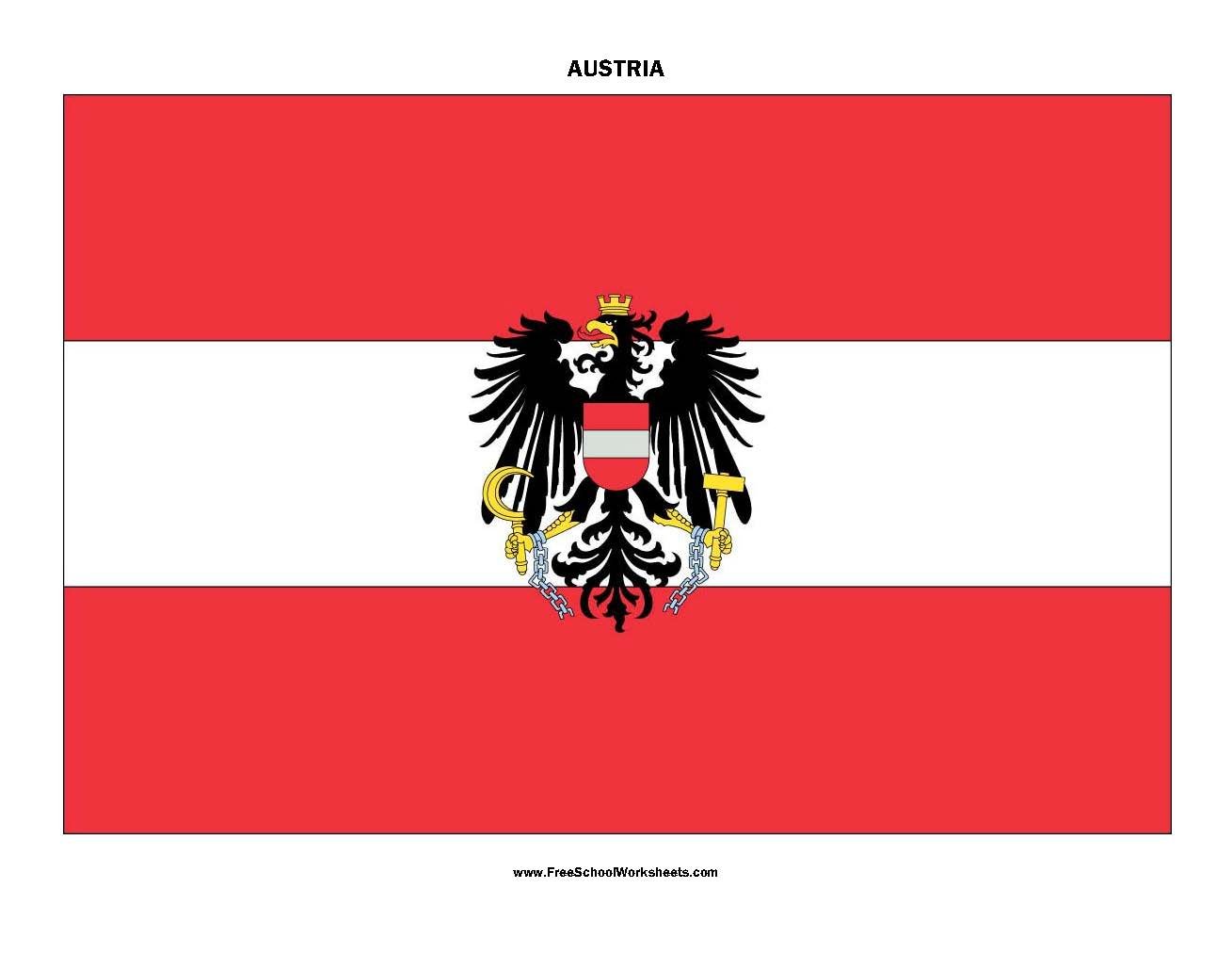 Free Printable Austria Flag