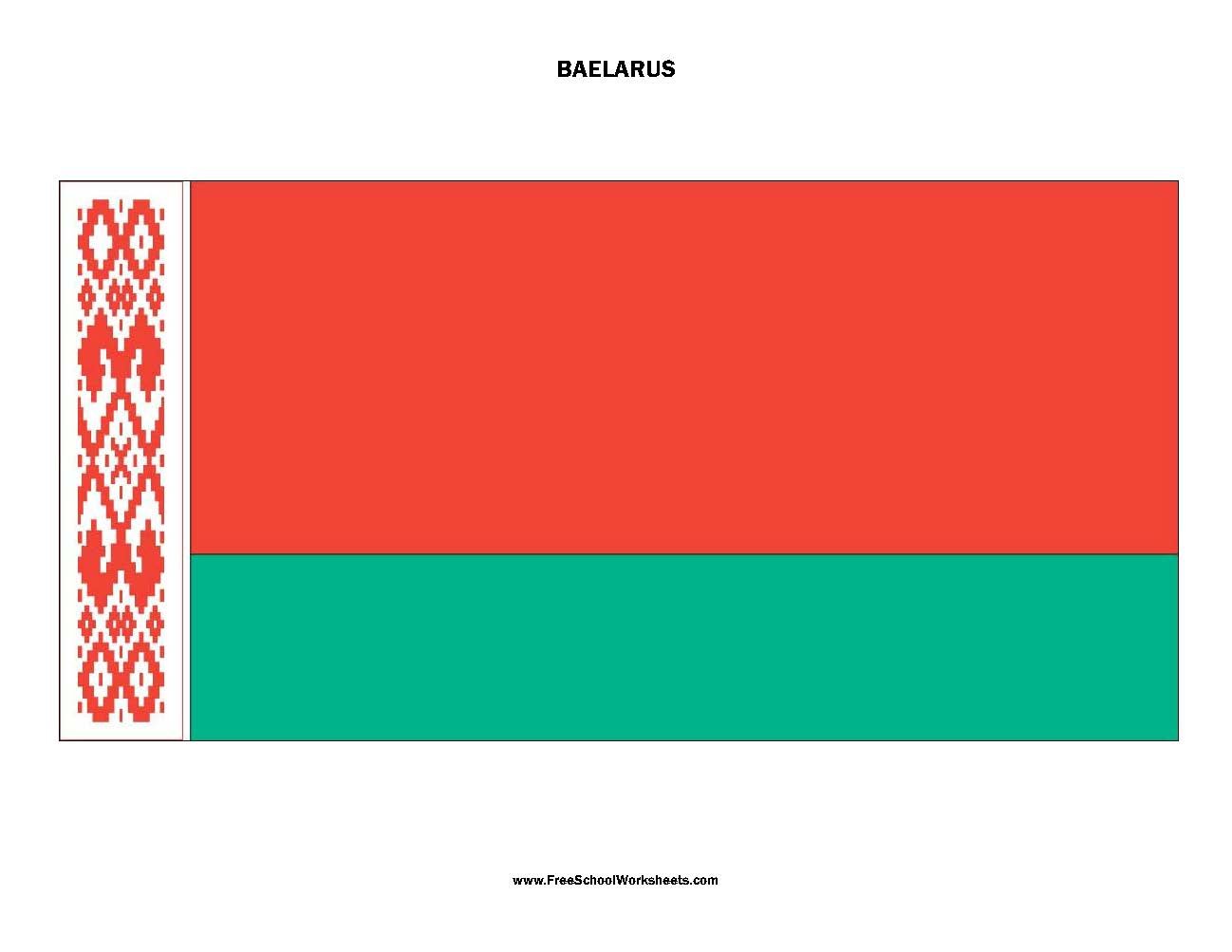 Free Printable Belarus Flag