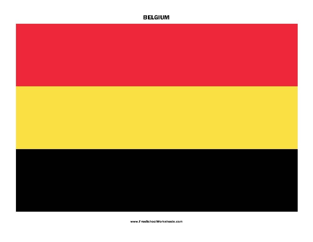 Free Printable Belgium Flag