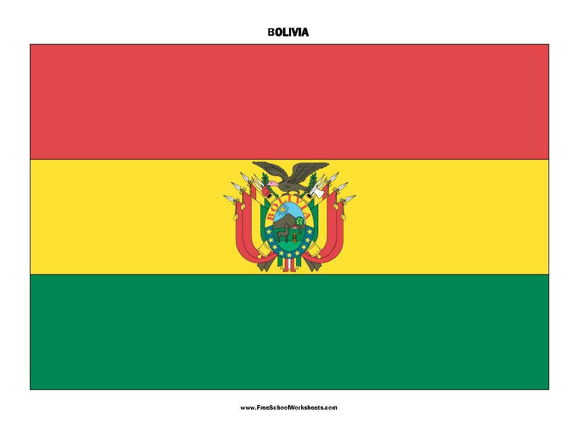 Free Printable Bolivia Flag