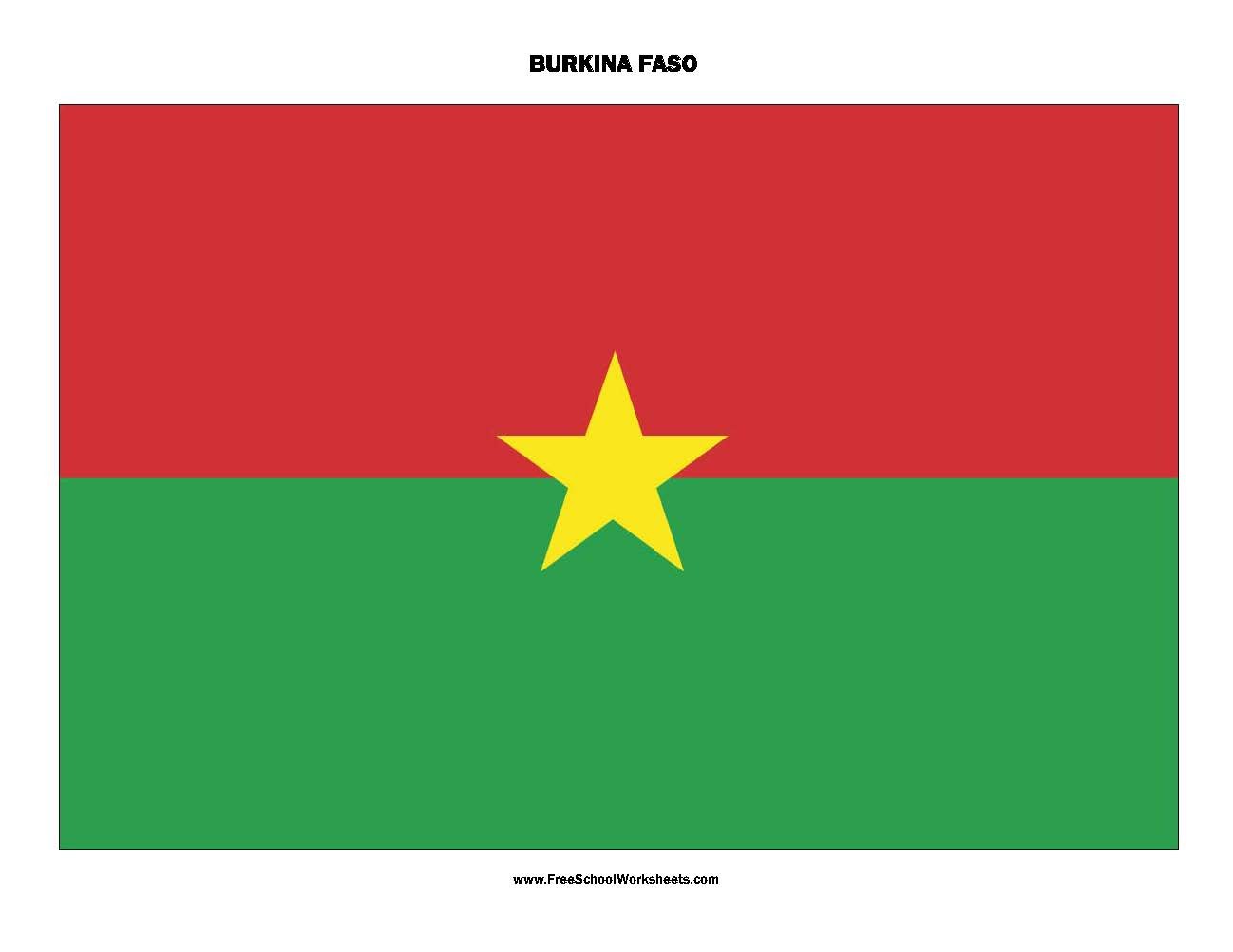Free Printable Burkina Faso Flag Free Printable Burkina Faso Flag
