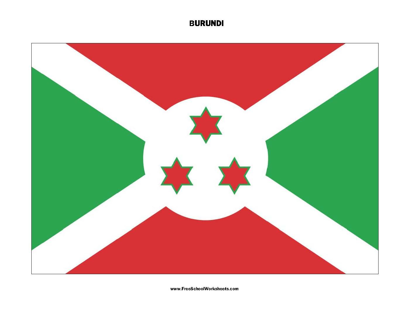 Free Printable Burundi Flag Free Printable Burundi Flag