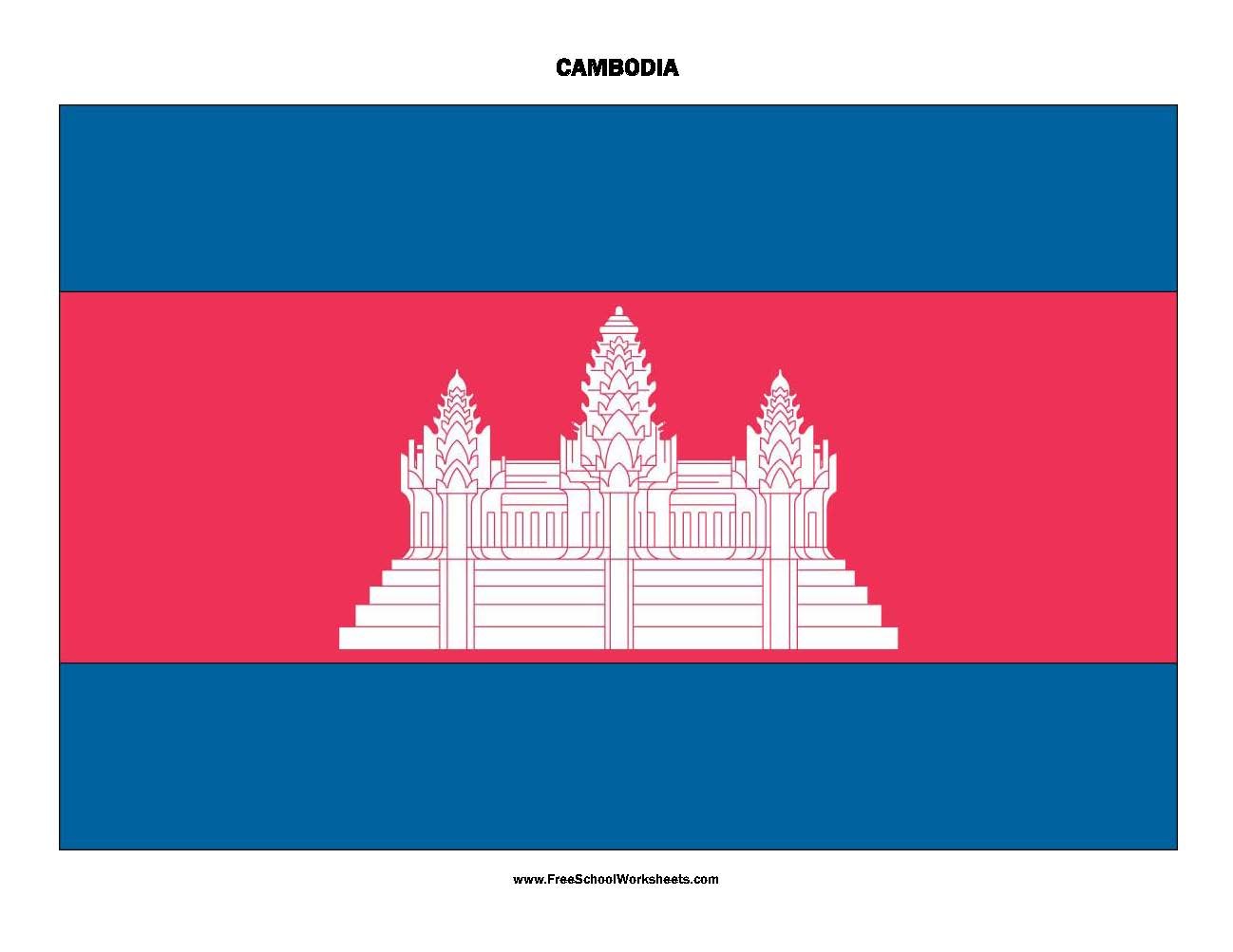 Free Printable Cambodia Flag Free Printable Cambodia Flag