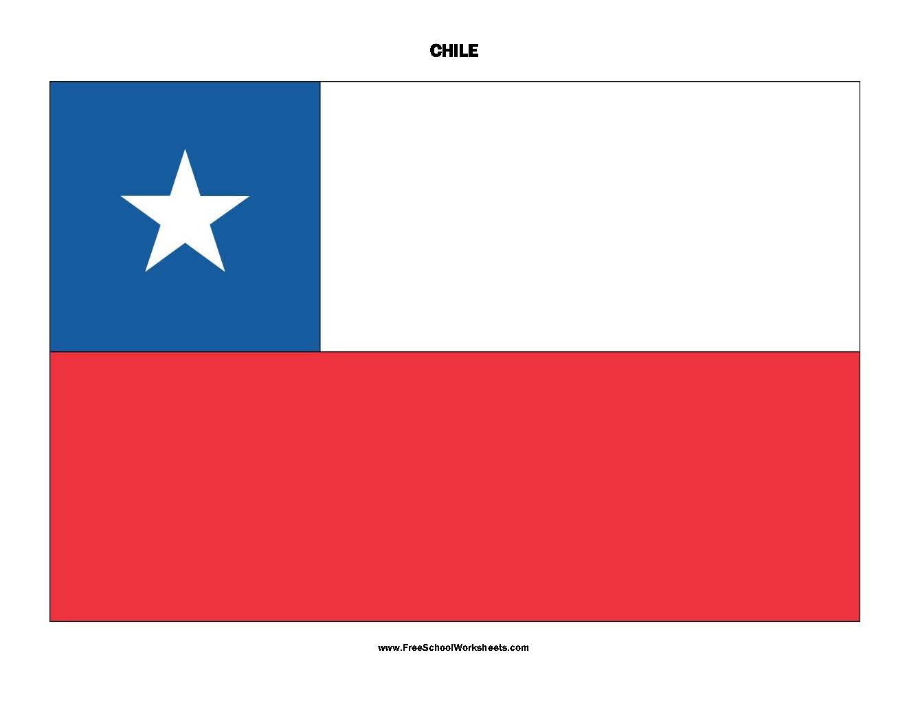 Free Printable Chile Flag Free Printable Chile Flag