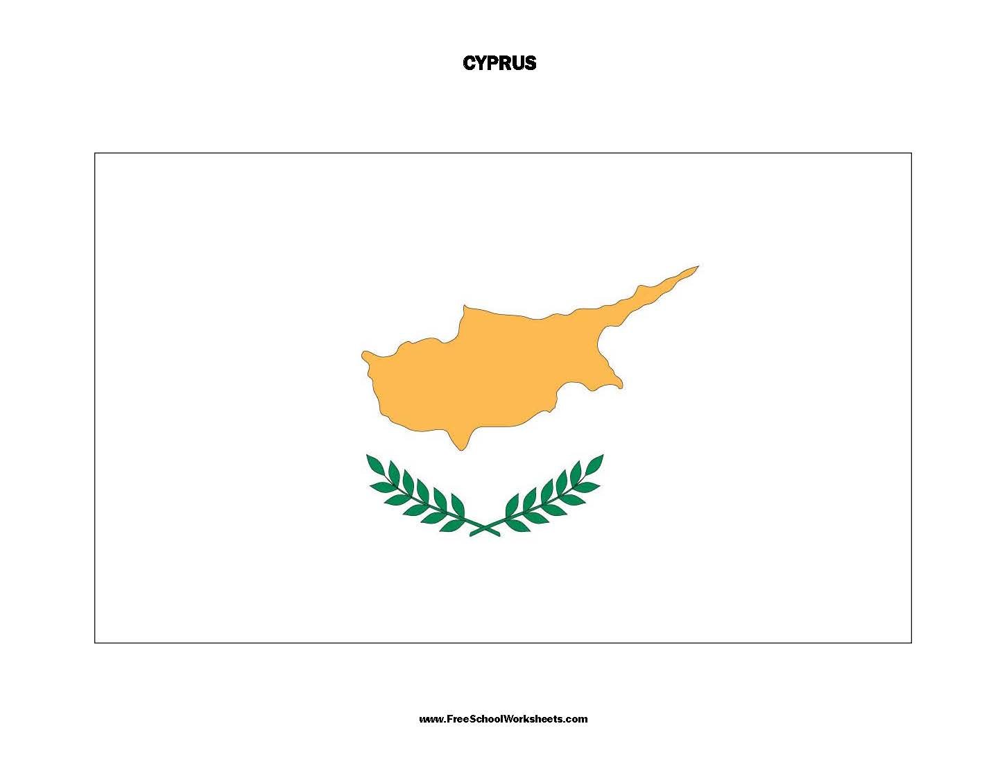 Free Printable Cyprus Flag
