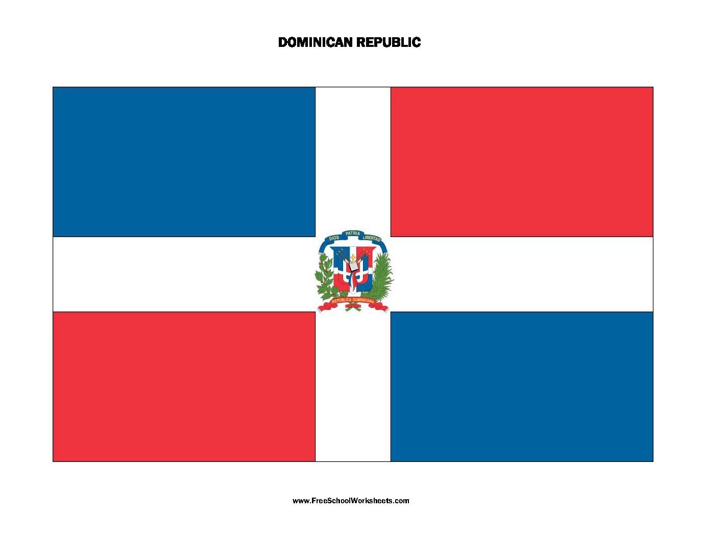 Free Printable Dominican Republic Flag Free Printable Dominican Republic Flag