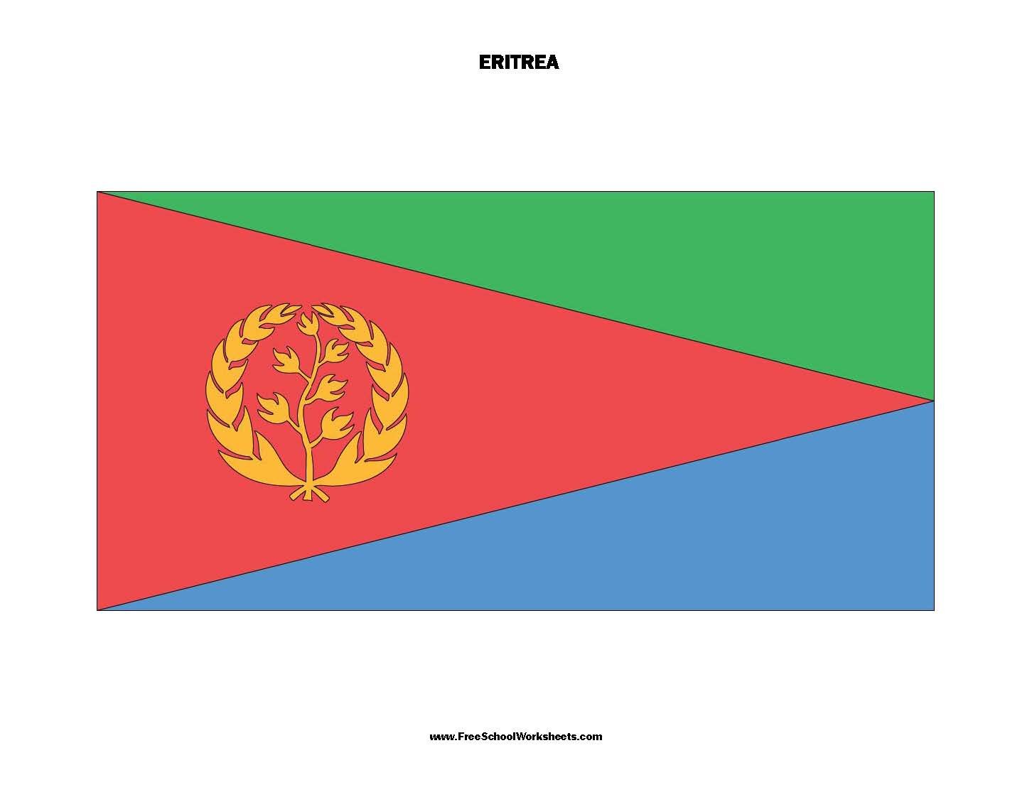 Free Printable Eritrea Flag Free Printable Eritrea Flag