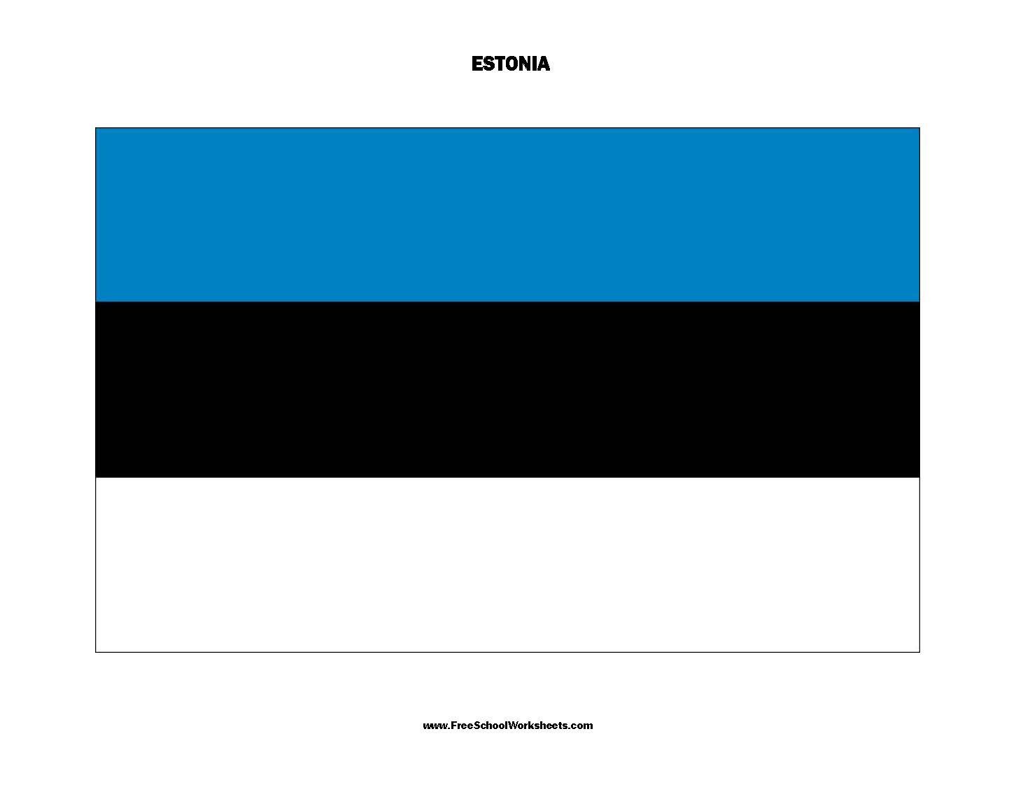 Free Printable Estonia Flag Free Printable Estonia Flag