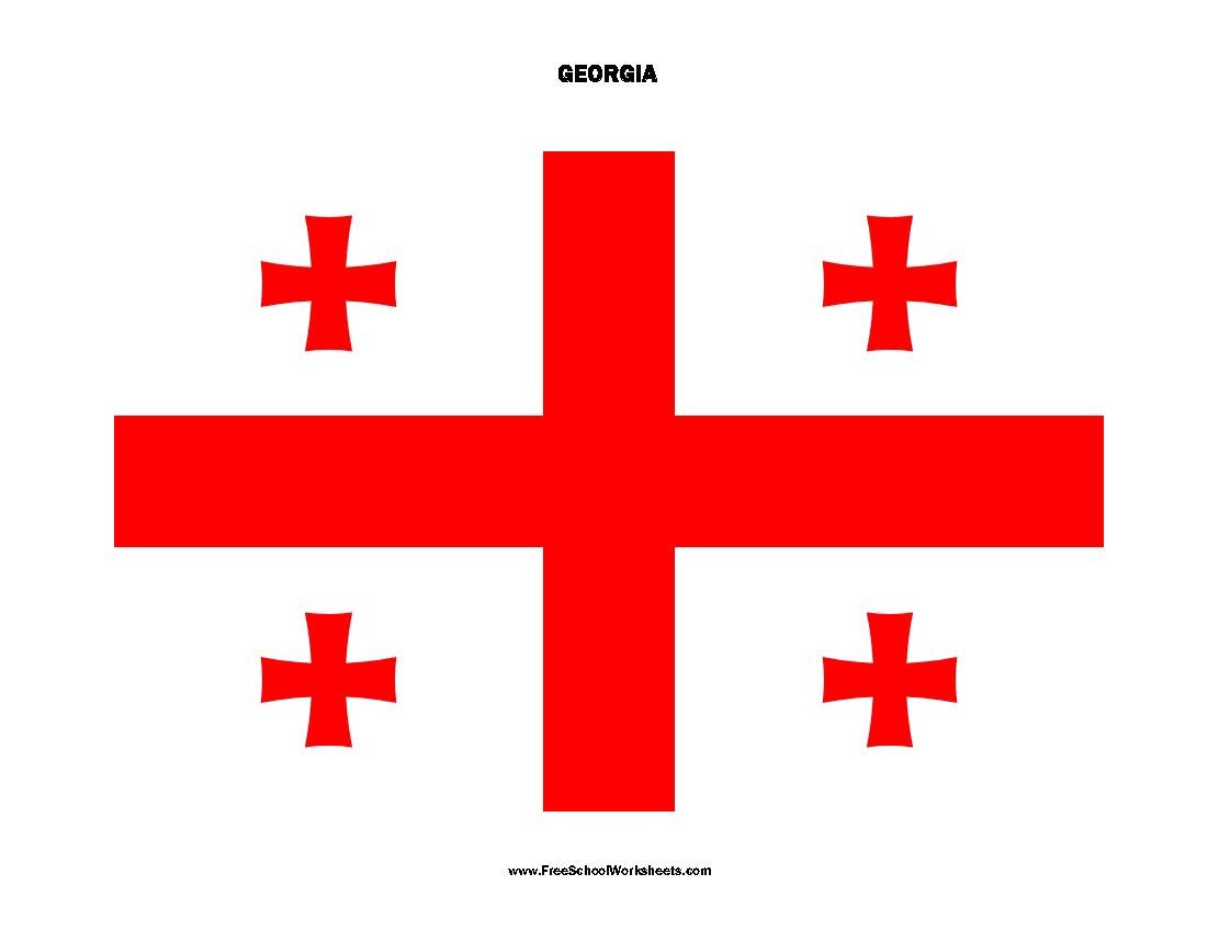 Free Printable Georgia Flag Free Printable Georgia Flag