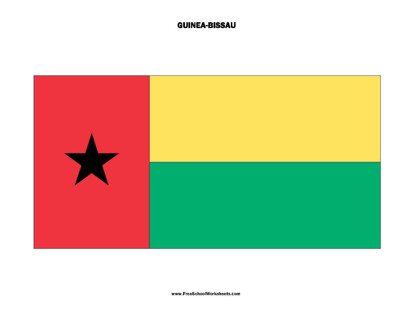 Free Printable Guinea-Bissau Flag Free Printable Guinea-Bissau Flag