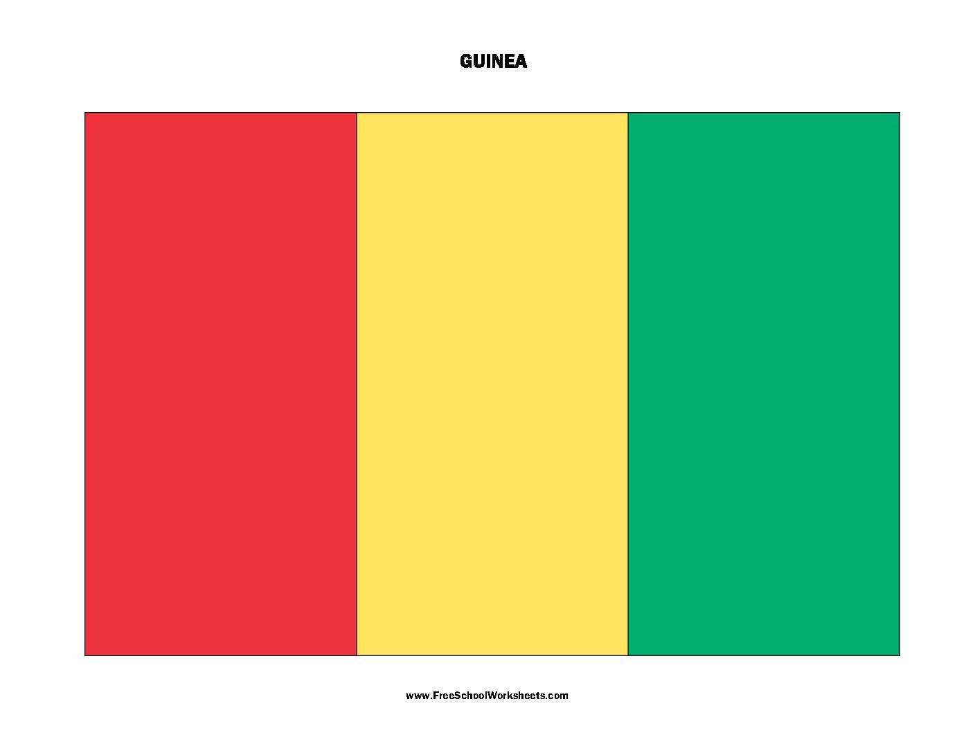 Free Printable Guinea Flag Free Printable Guinea Flag