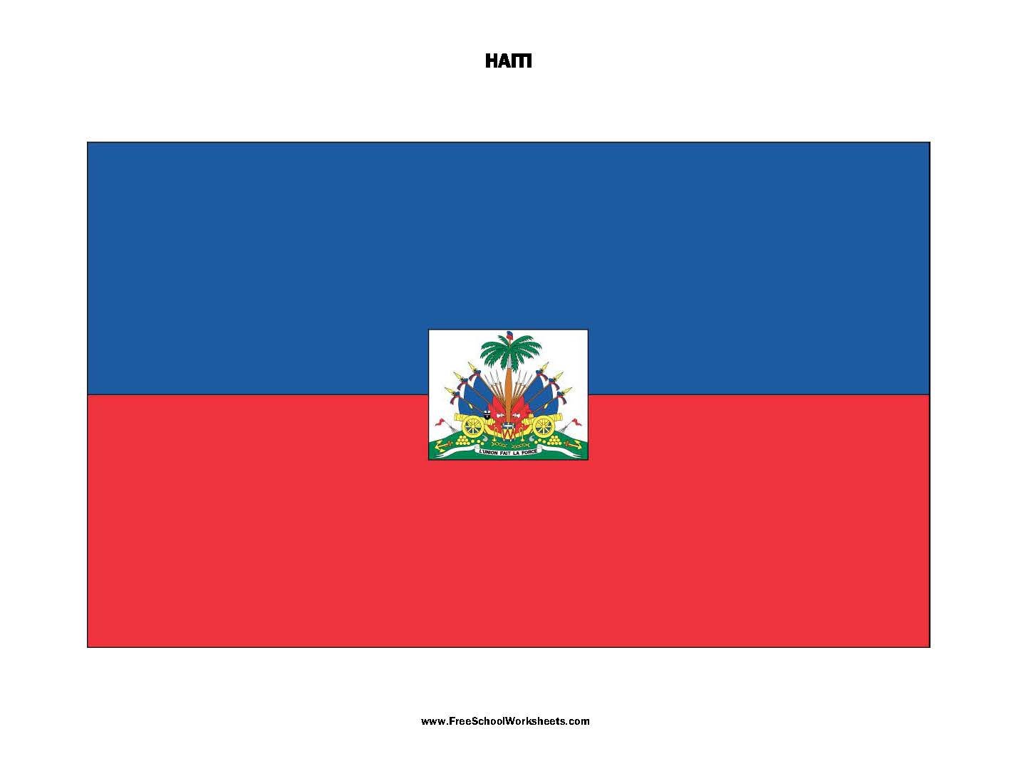 Free Printable Haiti Flag Free Printable Haiti Flag