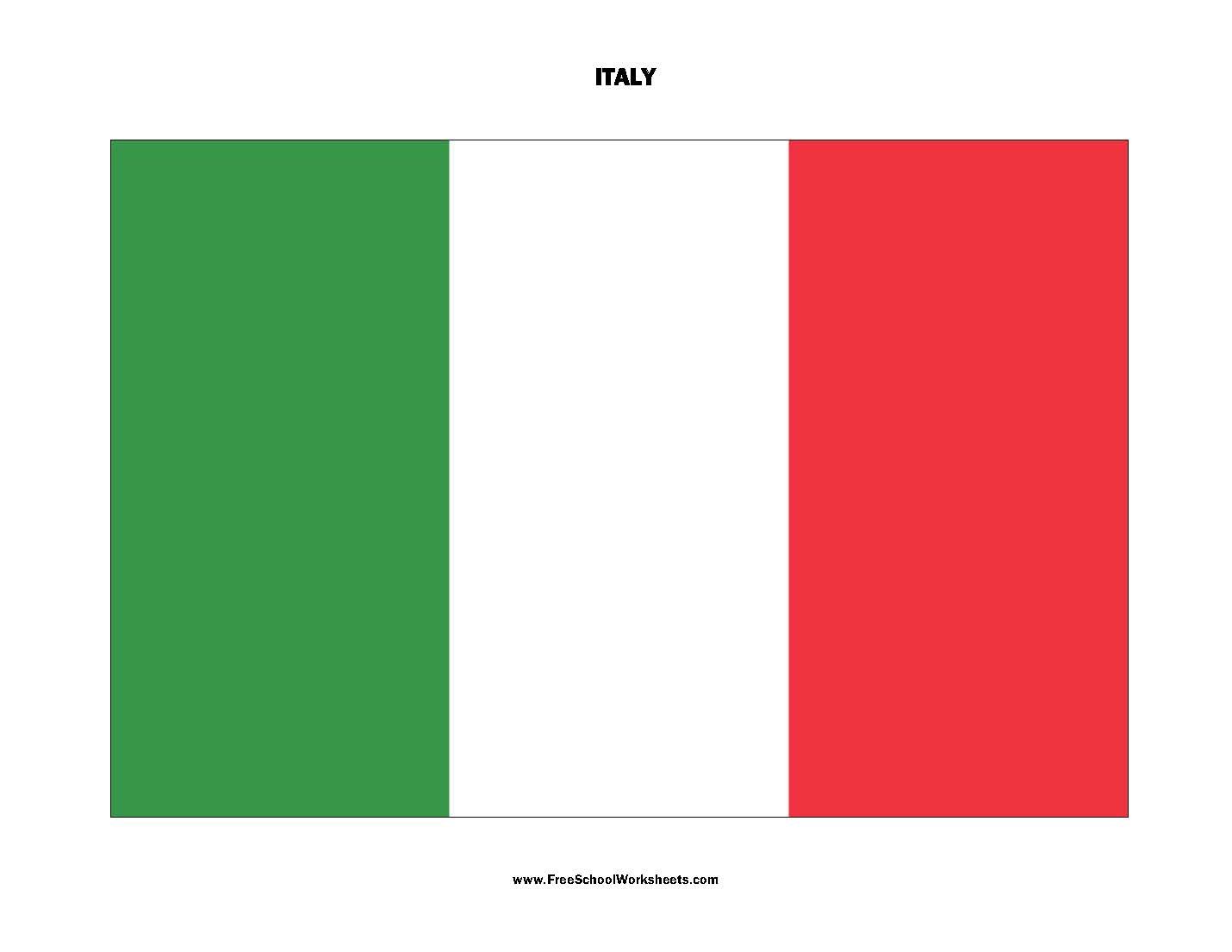 Free Printable Italy Flag