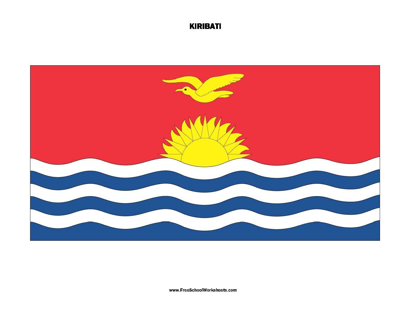 Free Printable Kiribati Flag Free Printable Kiribati Flag
