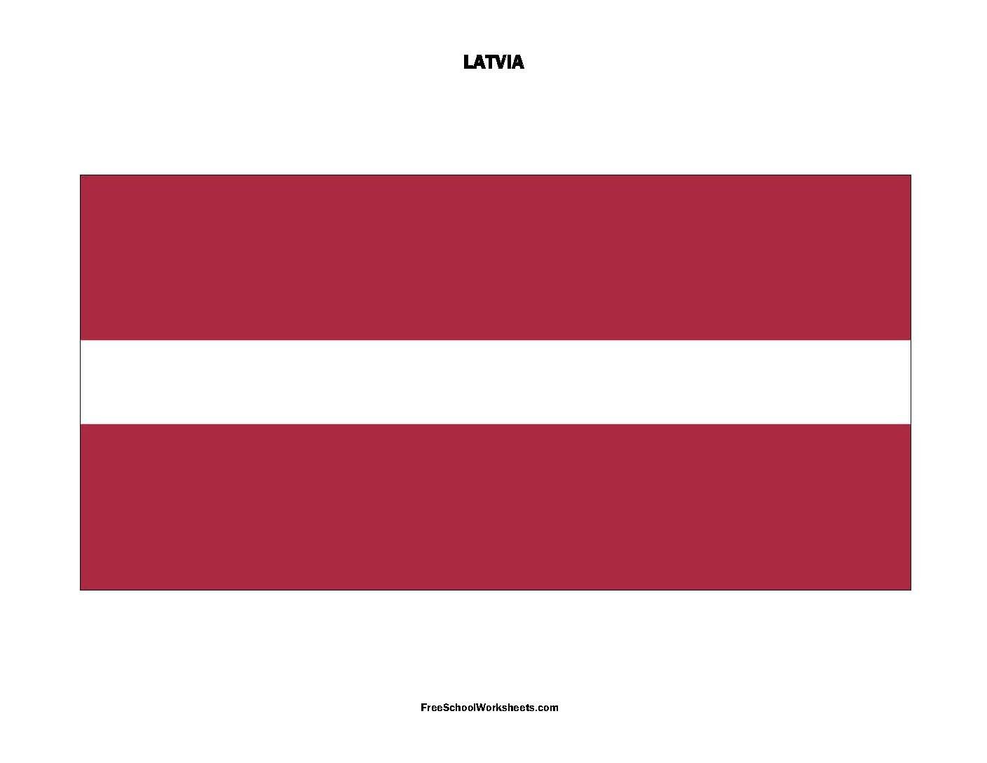 Free Printable Latvia Flag Free Printable Latvia Flag