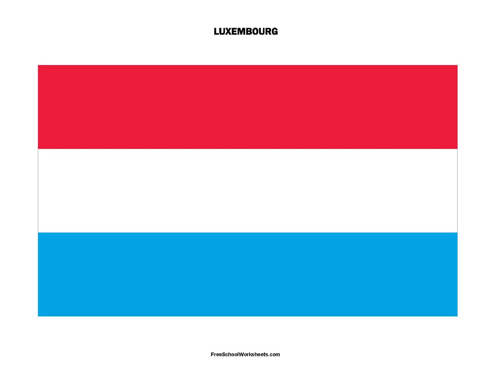 Free Printable Luxembourg Flag Free Printable Luxembourg Flag