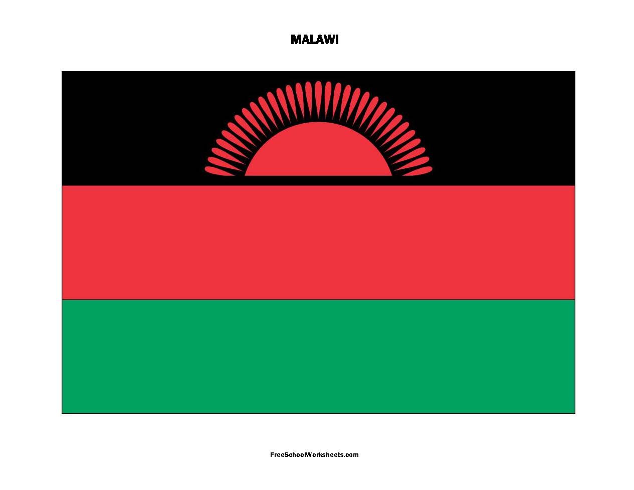 Free Printable Malawi Flag