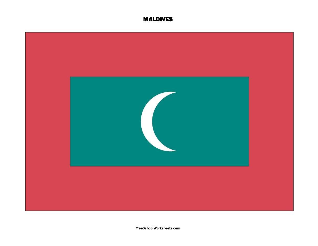 Free Printable Maldives Flag