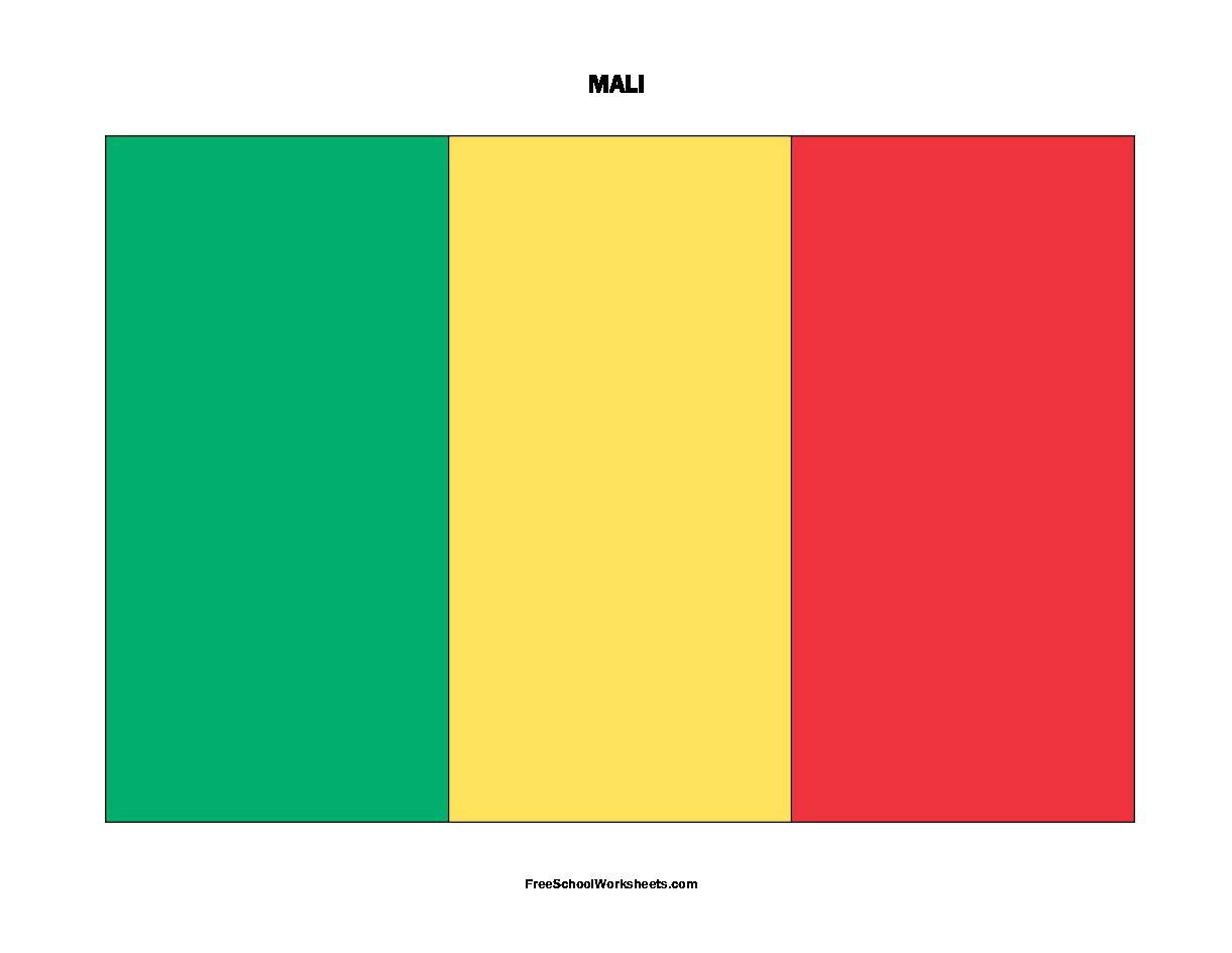 Free Printable Mali Flag