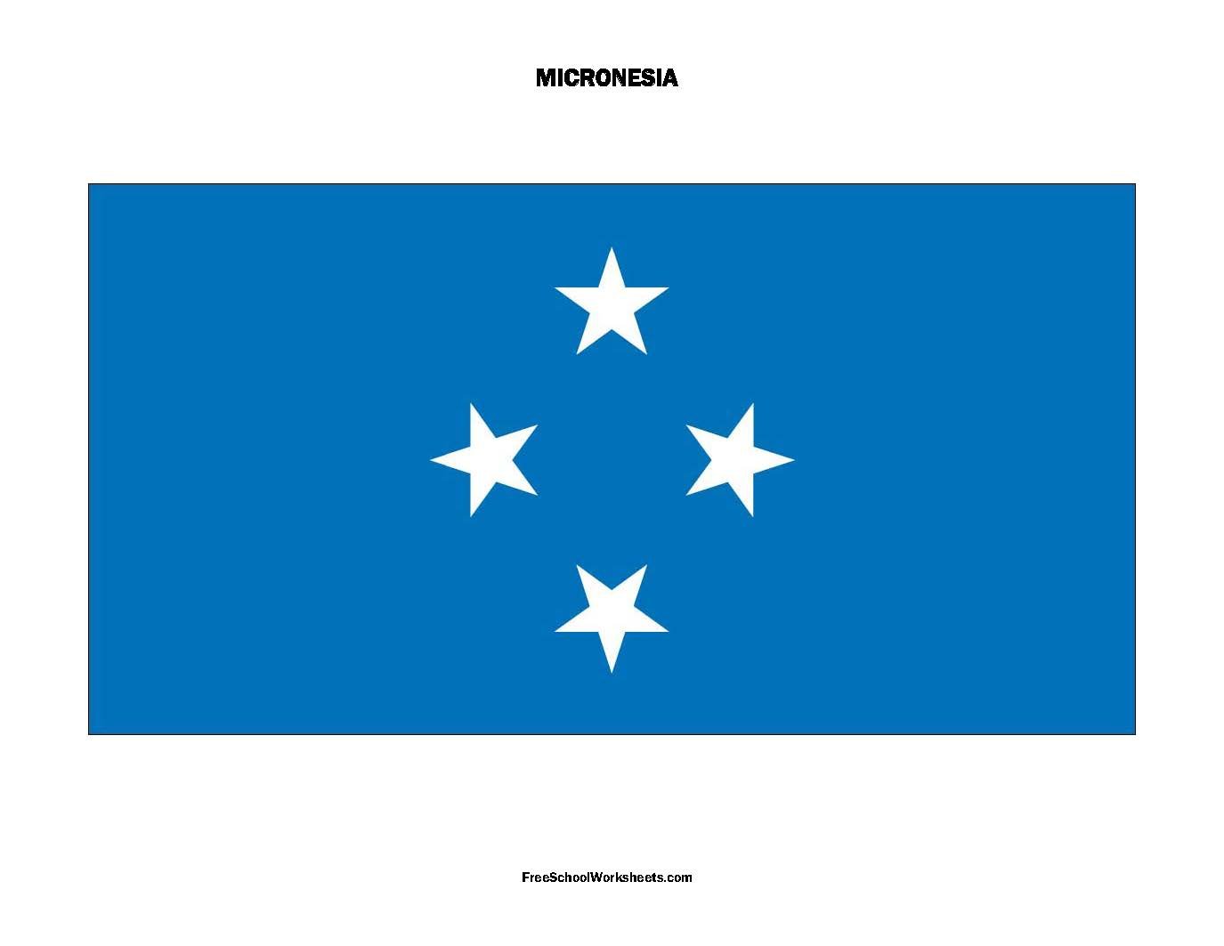 Free Printable Micronesia Flag Free Printable Micronesia Flag