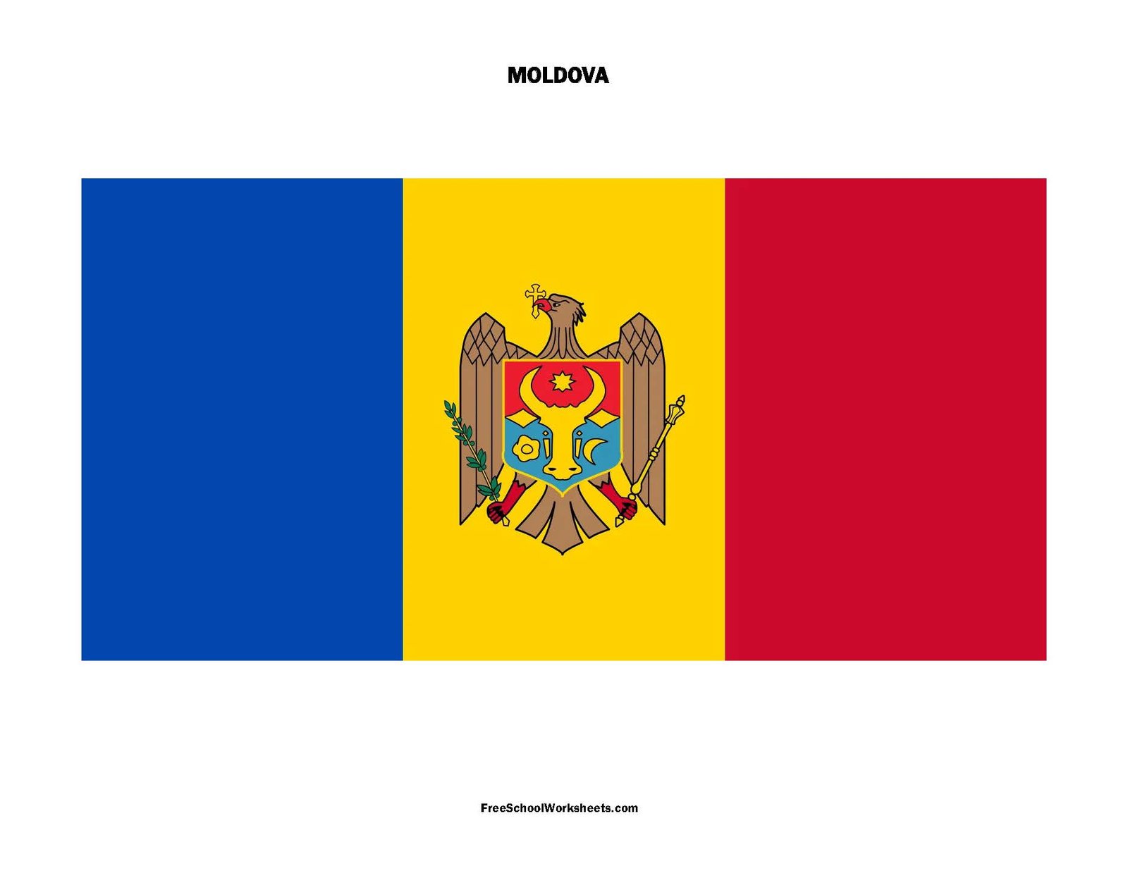 Free Printable Moldova Flag Free Printable Moldova Flag