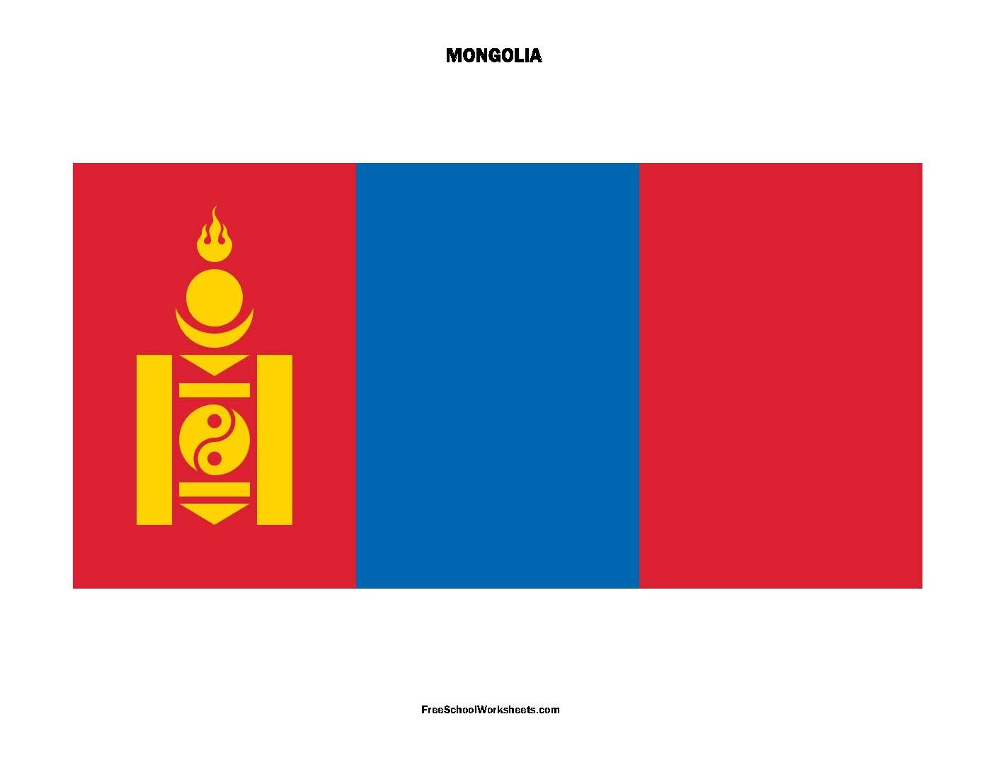 Free Printable Mongolia Flag Free Printable Mongolia Flag