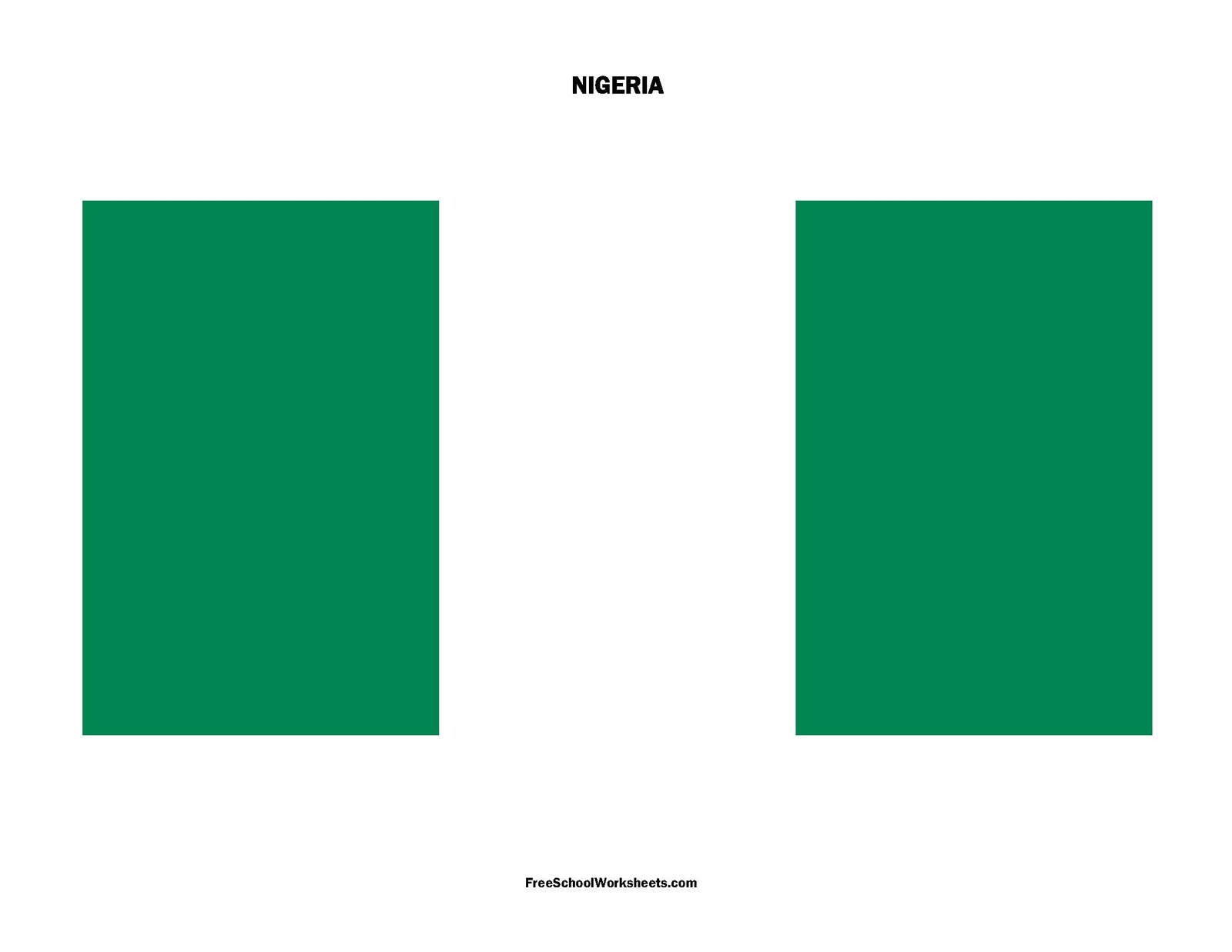 Free Printable Nigeria Flag Free Printable Nigeria Flag