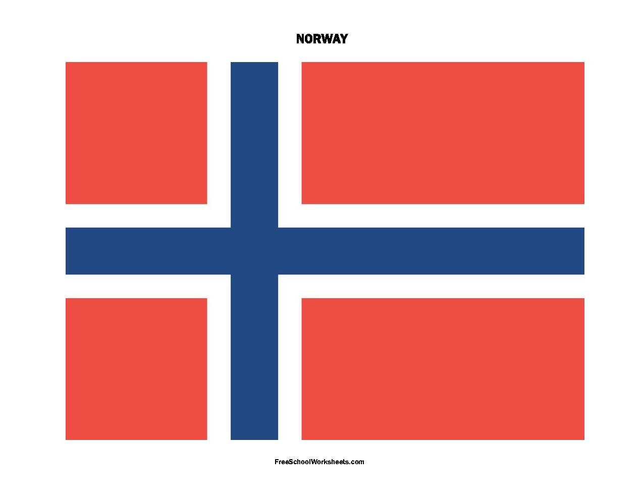 Free Printable Norway Flag Free Printable Norway Flag