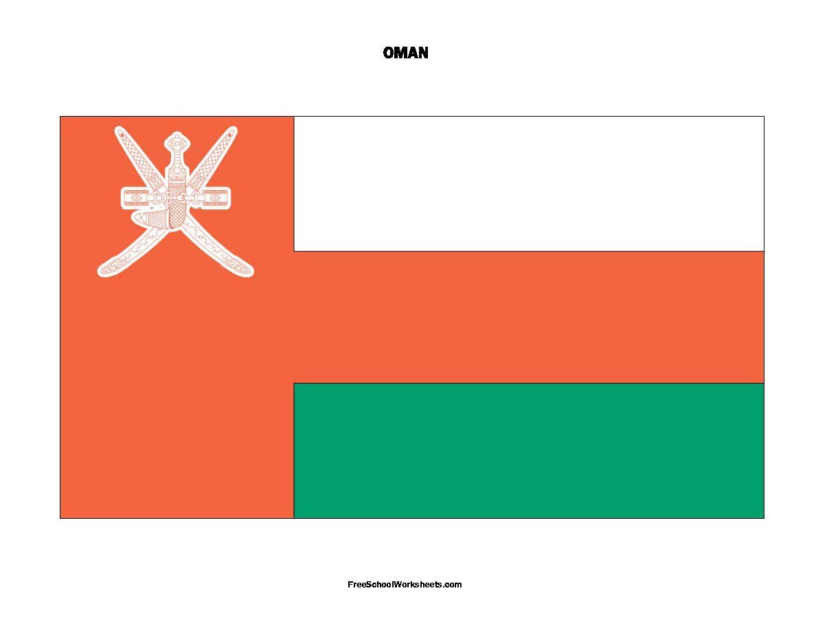 Free Printable Oman Flag Free Printable Oman Flag