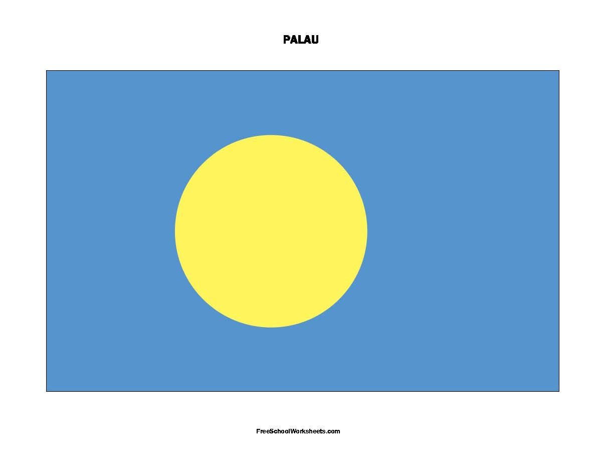 Free Printable Palau Flag Free Printable Palau Flag
