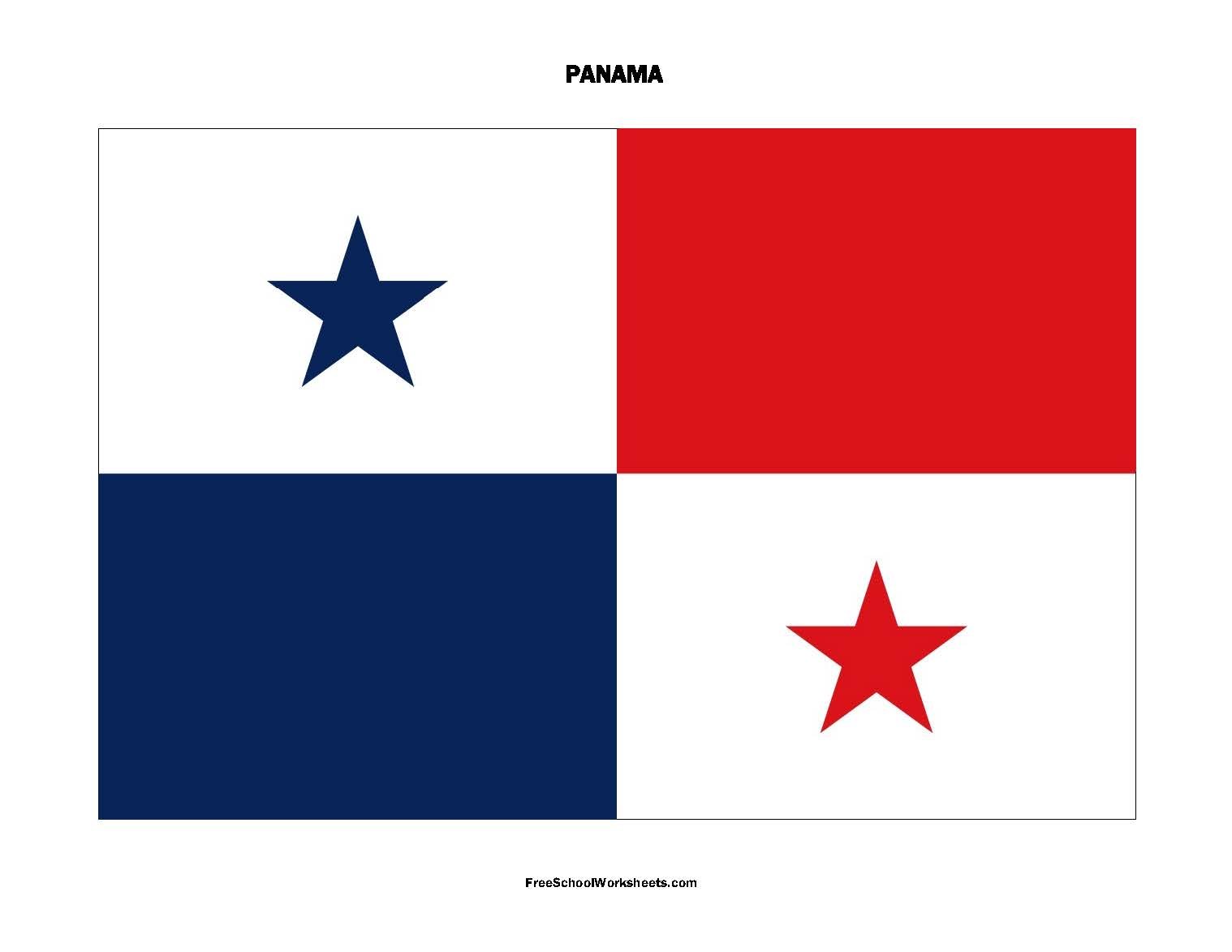 Free Printable Panama Flag Free Printable Panama Flag