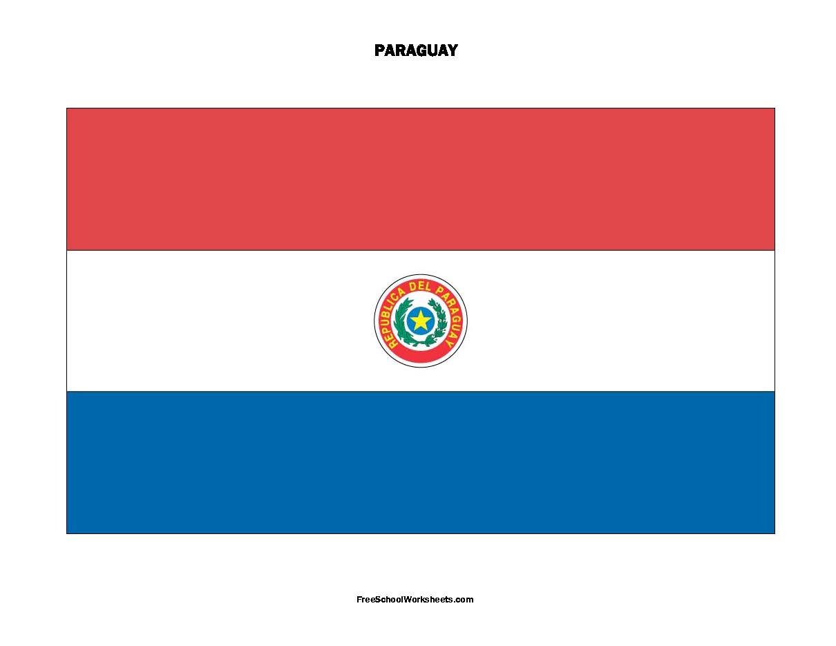 Free Printable Paraguay Flag