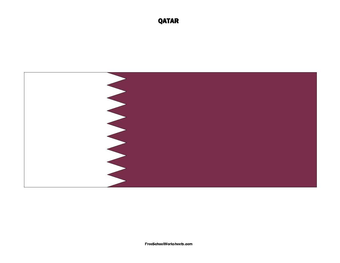 Free Printable Qatar Flag