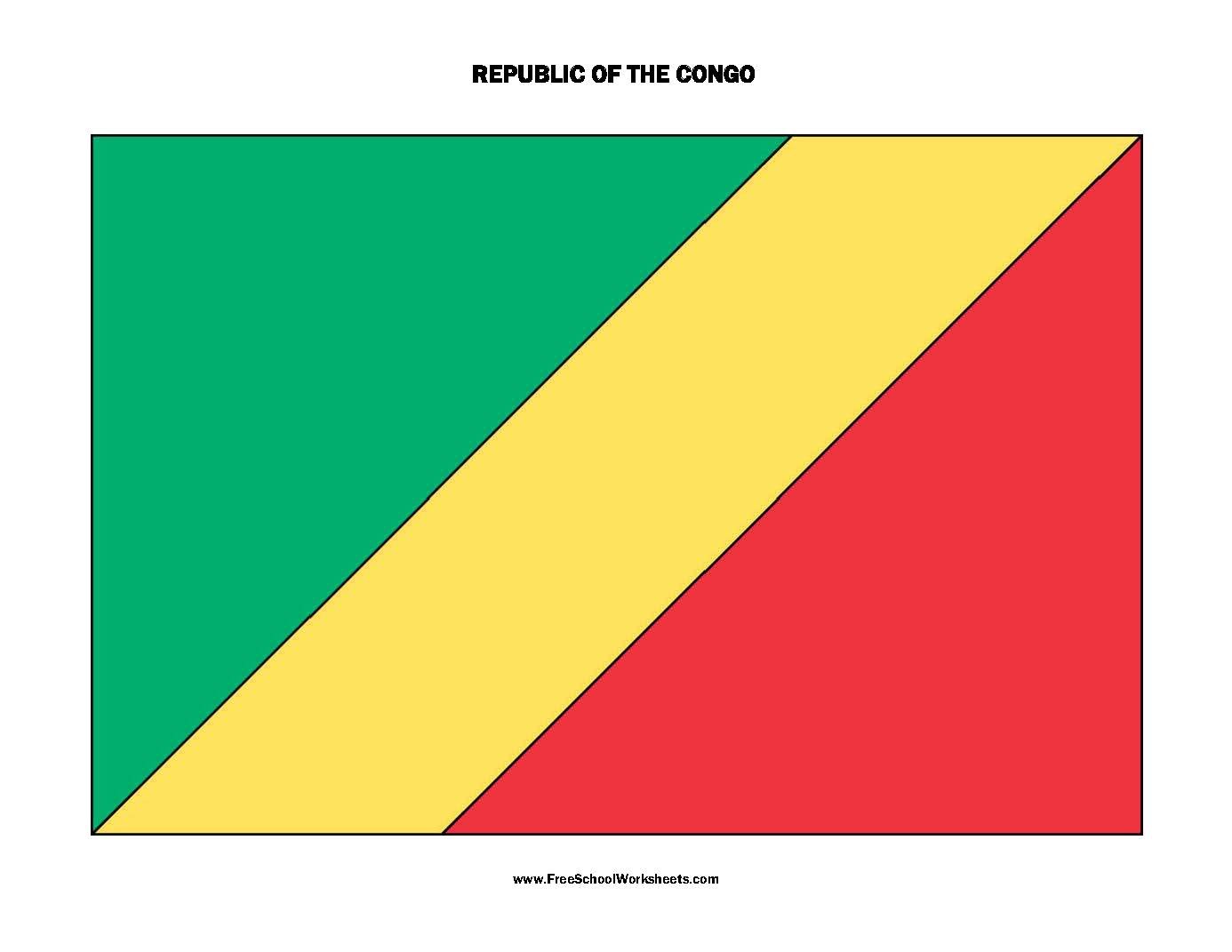 Free Printable Republic of the Congo Flag Free Printable Republic of the Congo Flag