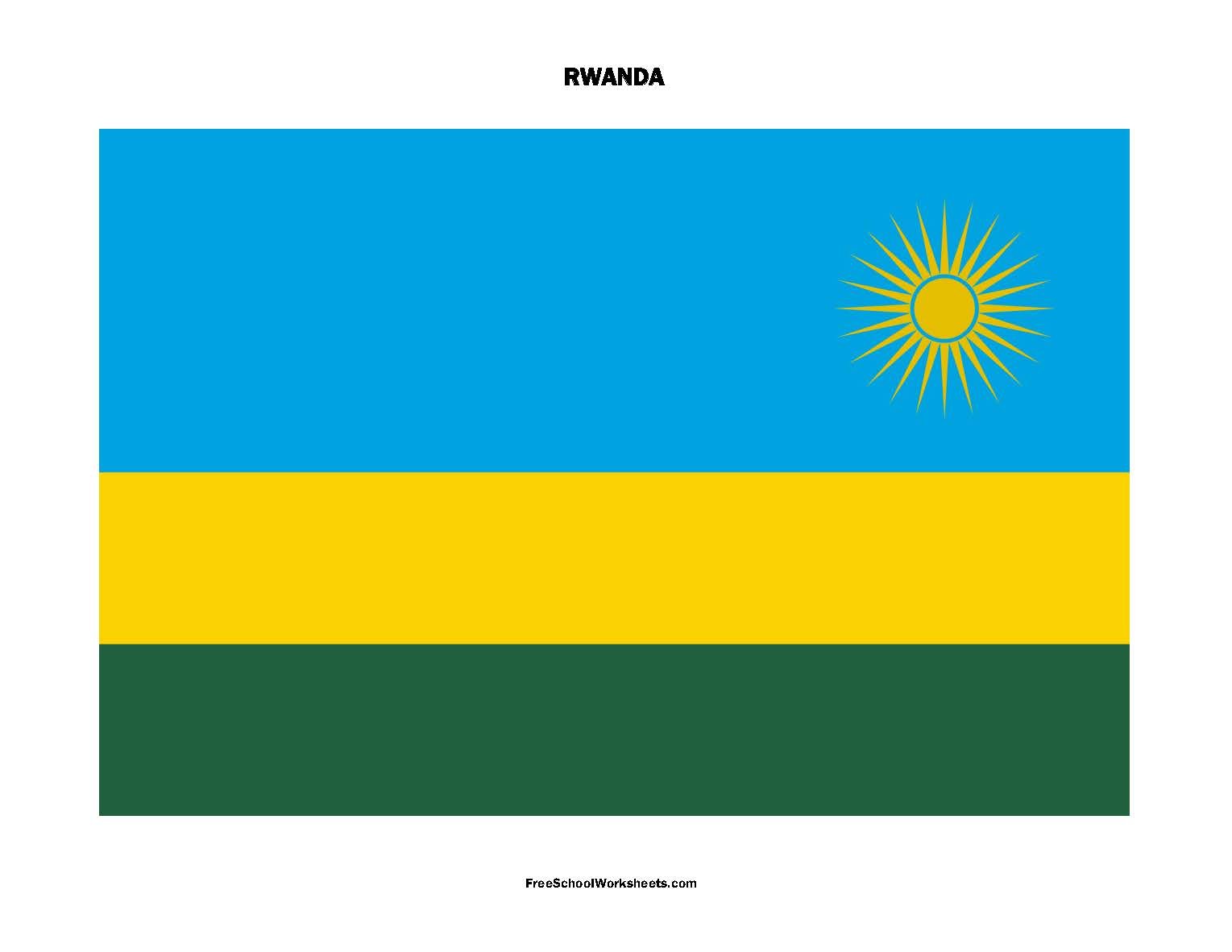 Free Printable Rwanda Flag Free Printable Rwanda Flag