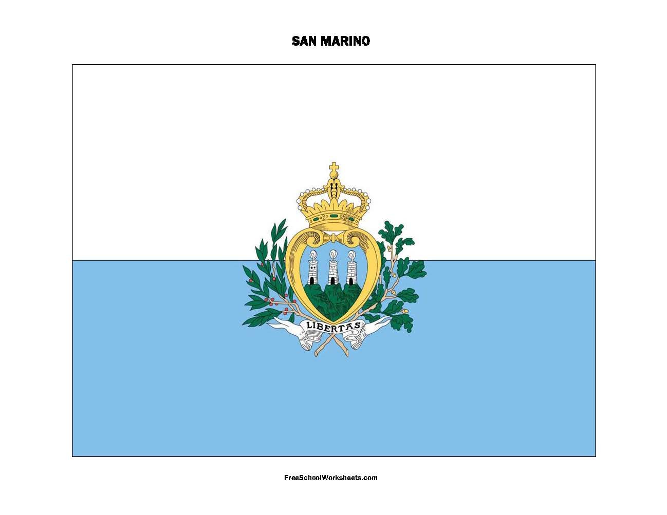 Free Printable San Marino Flag Free Printable San Marino Flag