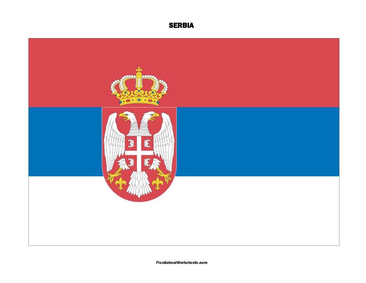 Free Printable Serbia Flag Free Printable Serbia Flag
