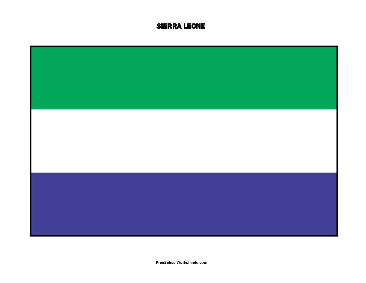 Free Printable Sierra Leone Flag