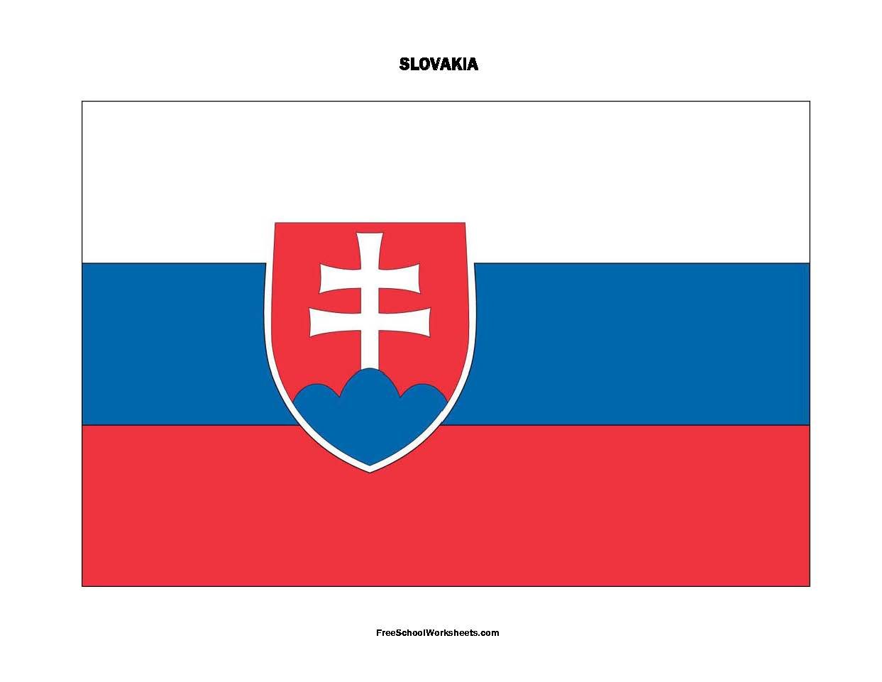 Free Printable Slovakia Flag Free Printable Slovakia Flag