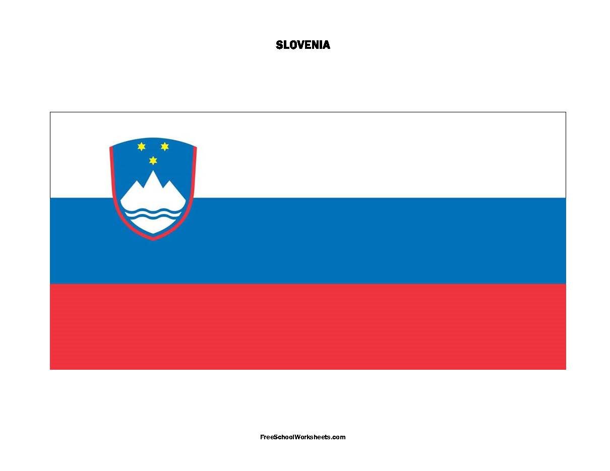 Free Printable Slovenia Flag Free Printable Slovenia Flag