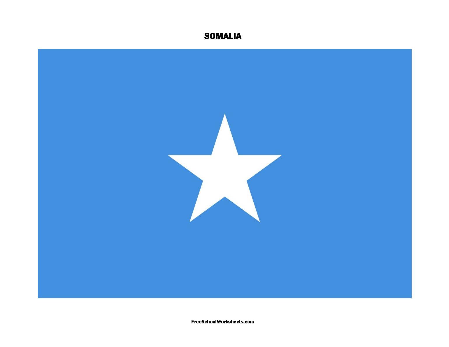 Free Printable Somalia Flag