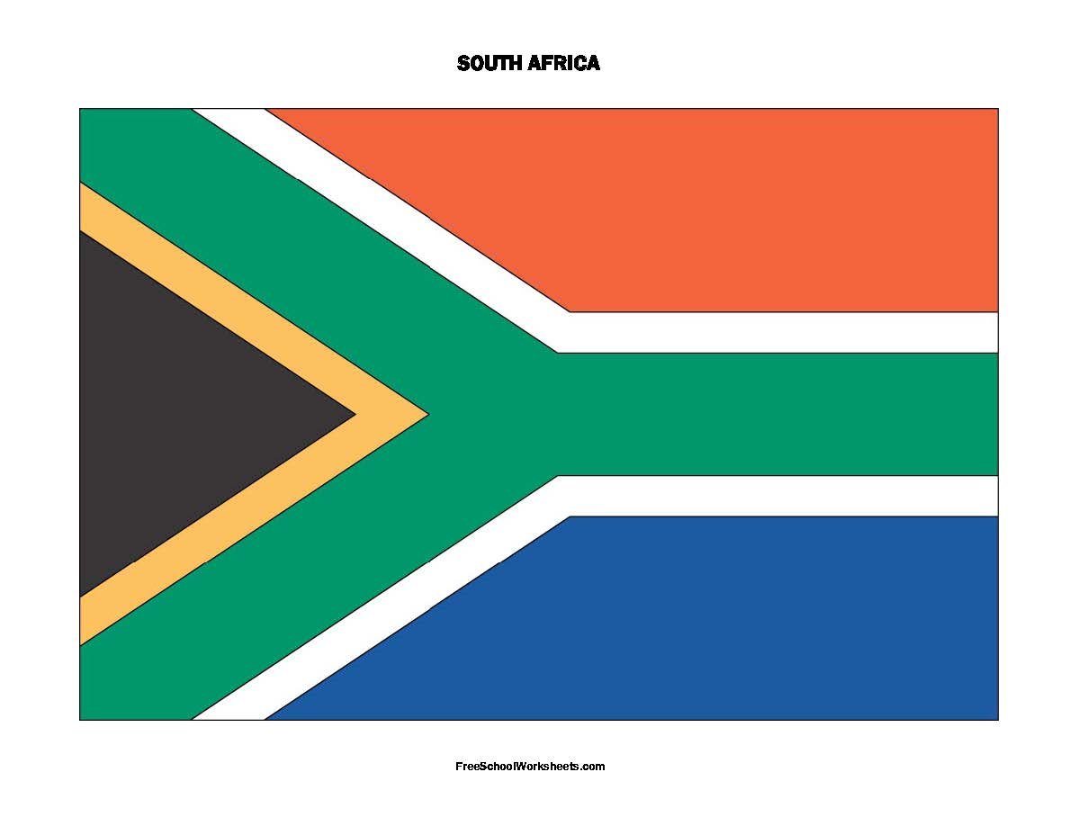 Free Printable South Africa Flag