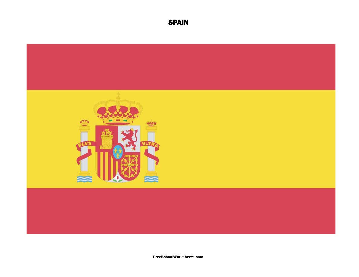 Free Printable Spain Flag