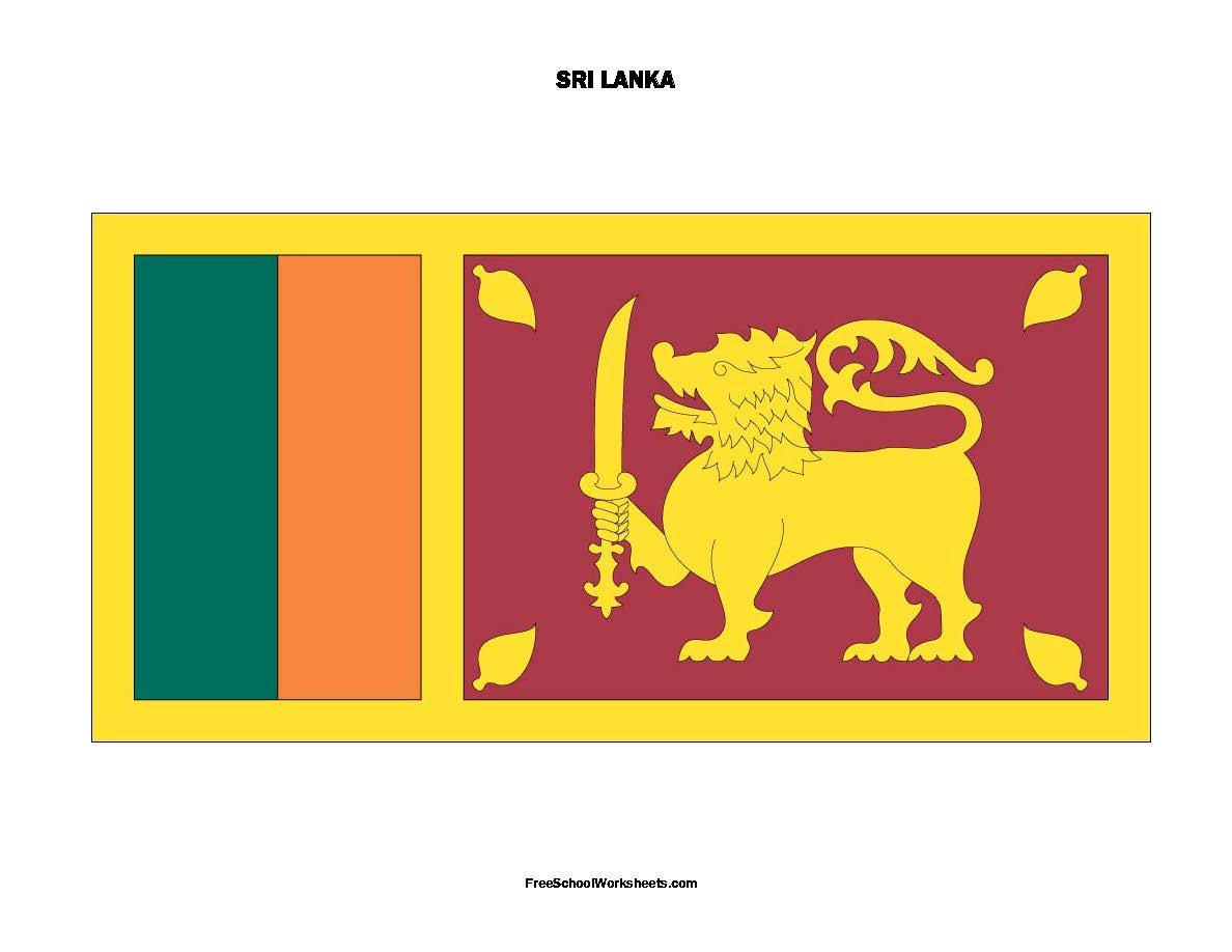 Free Printable Sri Lanka Flag