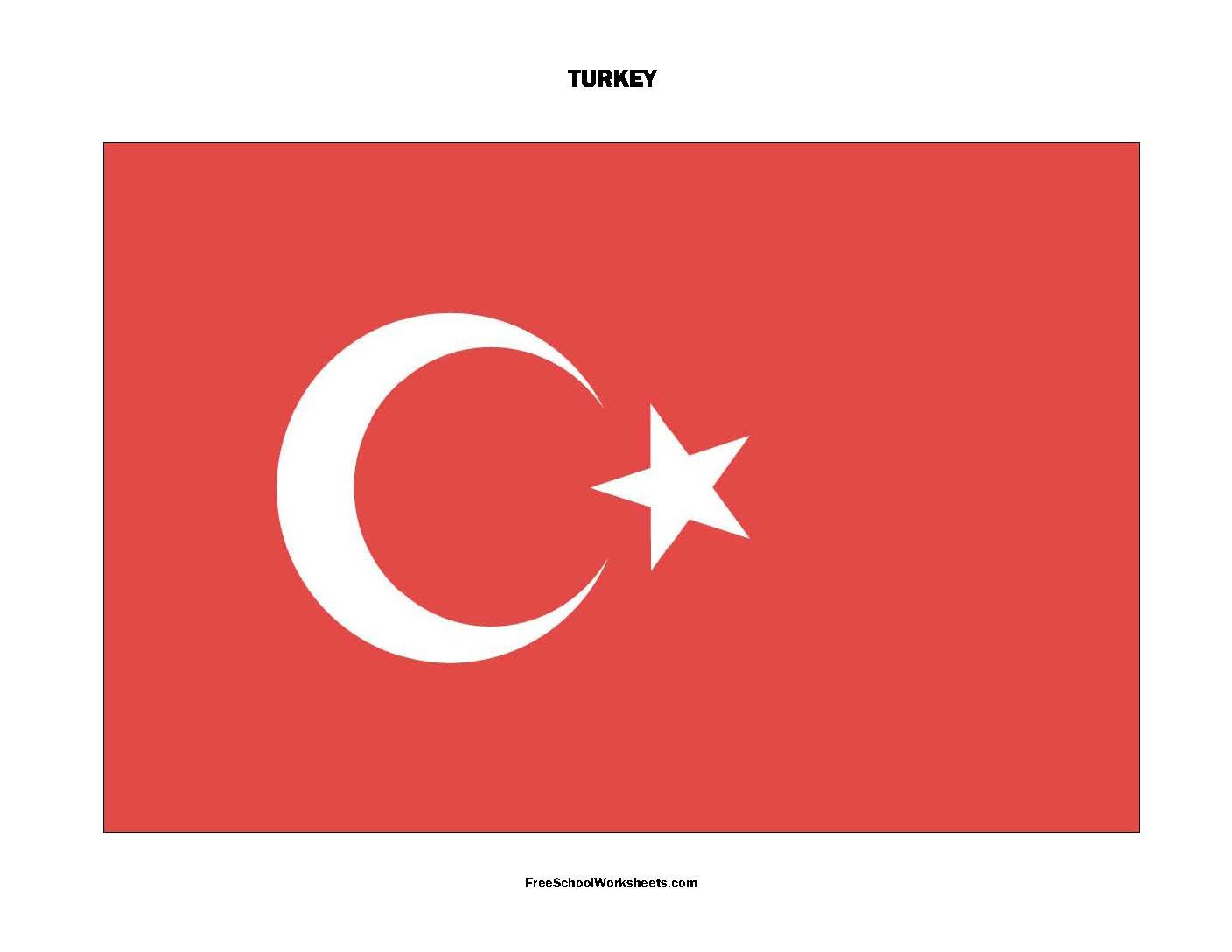 Free Printable Turkey Flag