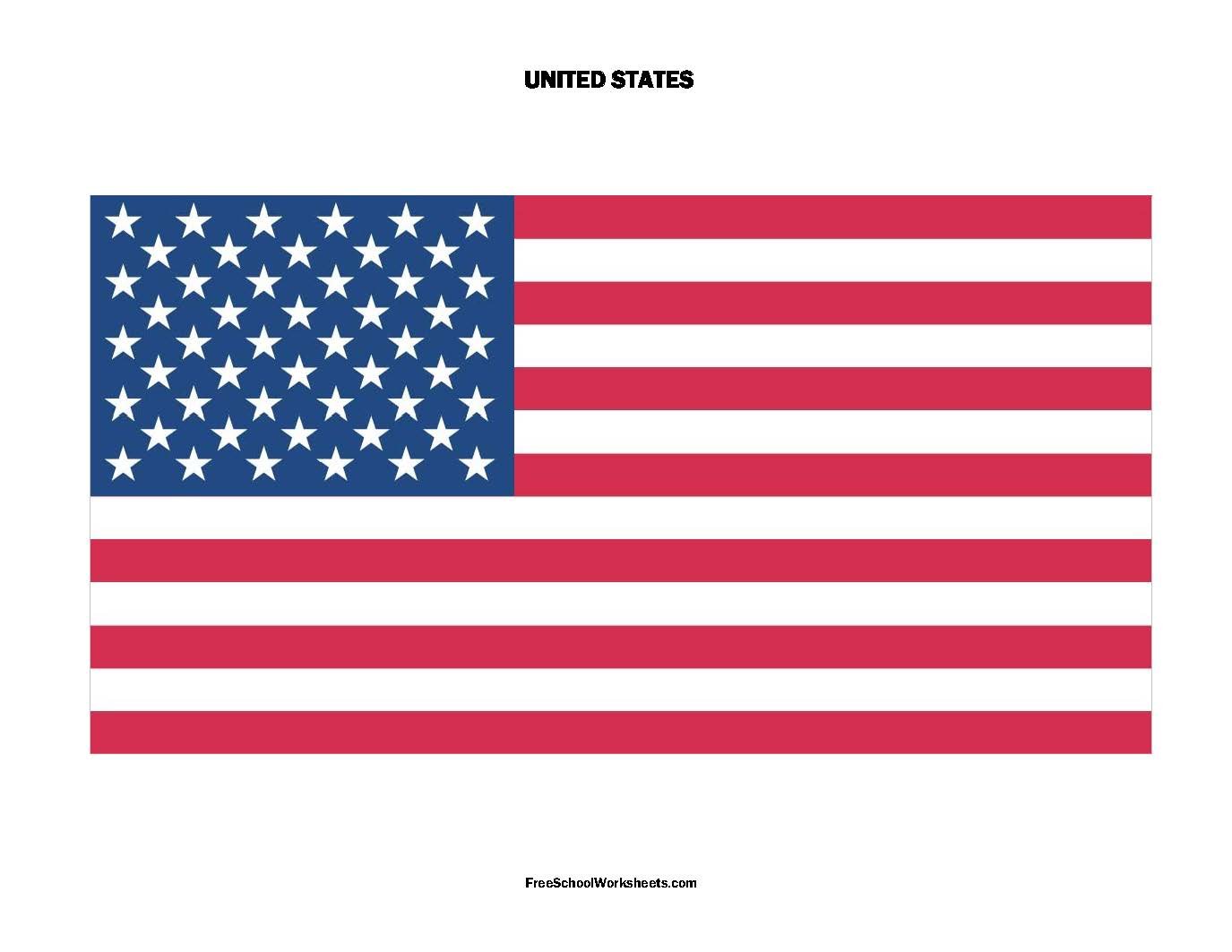 Free Printable United States Flag