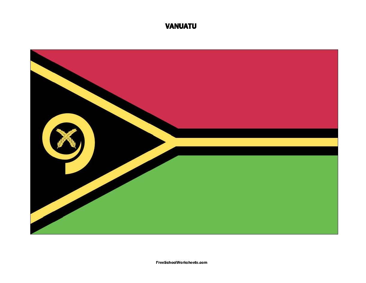 Free Printable Vanuatu Flag