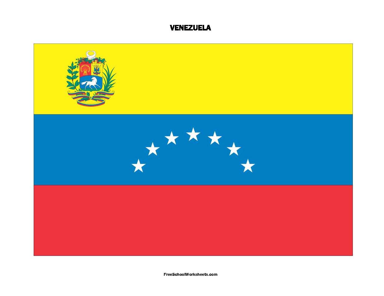 Free Printable Venezuela Flag