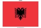 free printable albania flag