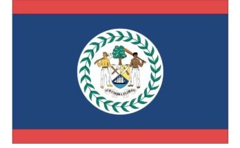 free printable belize flag